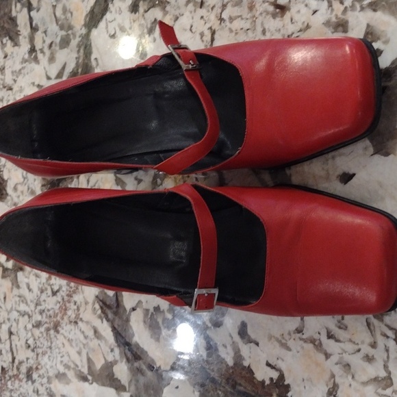 ? Shoes - Women's Red Mary Jane Heels